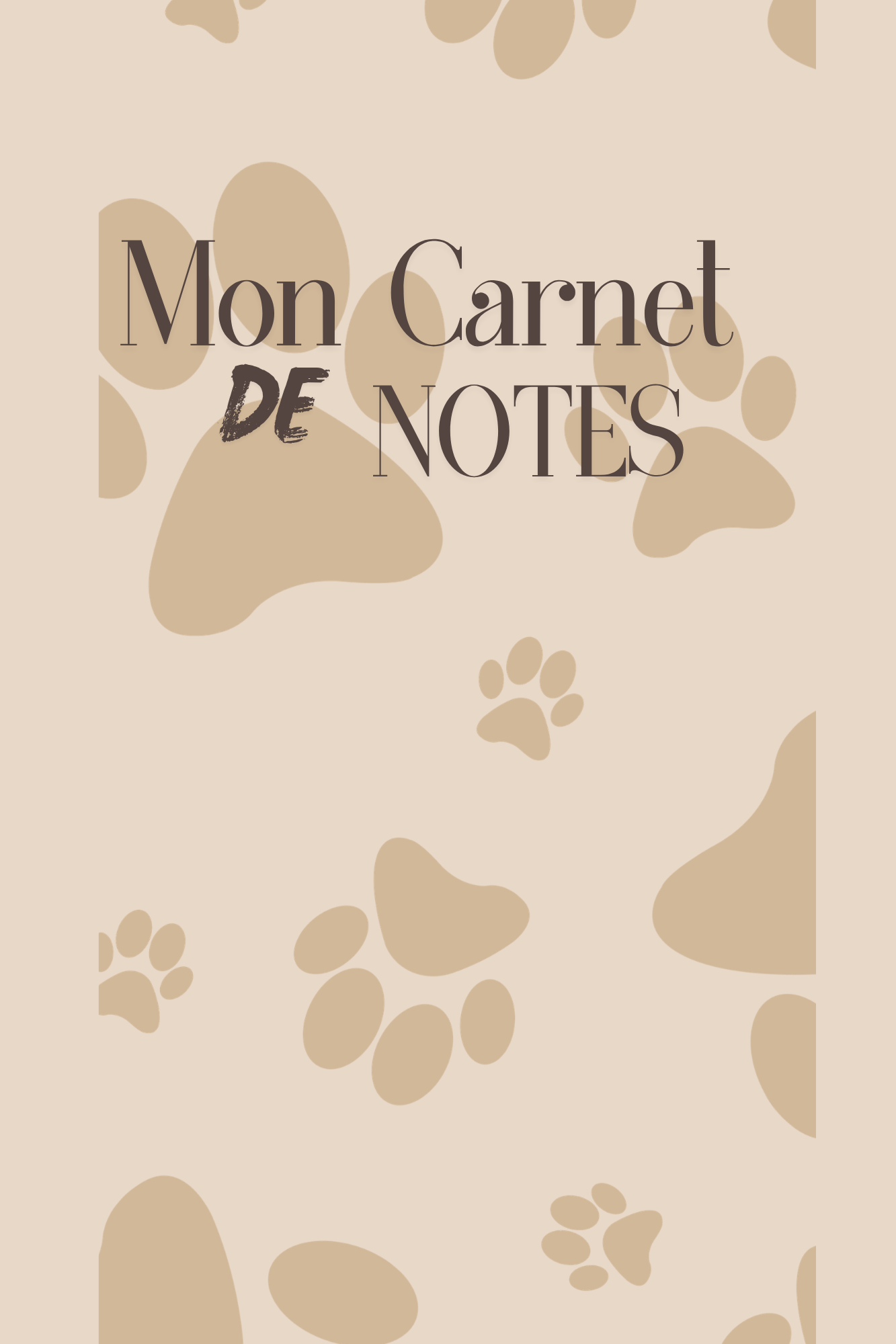 Mon Carnet de Notes "BERGER ALLEMAND" : mes idées commencent ici...