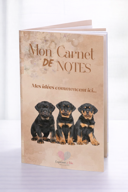 Mon Carnet de Notes "ROTTWEILER" : mes idées commencent ici...