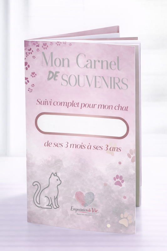 Mon Carnet de Souvenirs : suivi complet pour mon chat de ses 3 mois à ses 3 ans