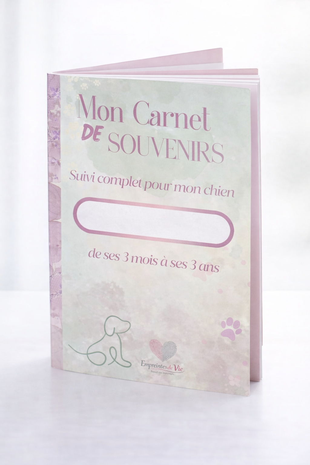 Mon Carnet de Souvenirs : suivi complet pour mon chien de ses 3 mois à ses 3 ans