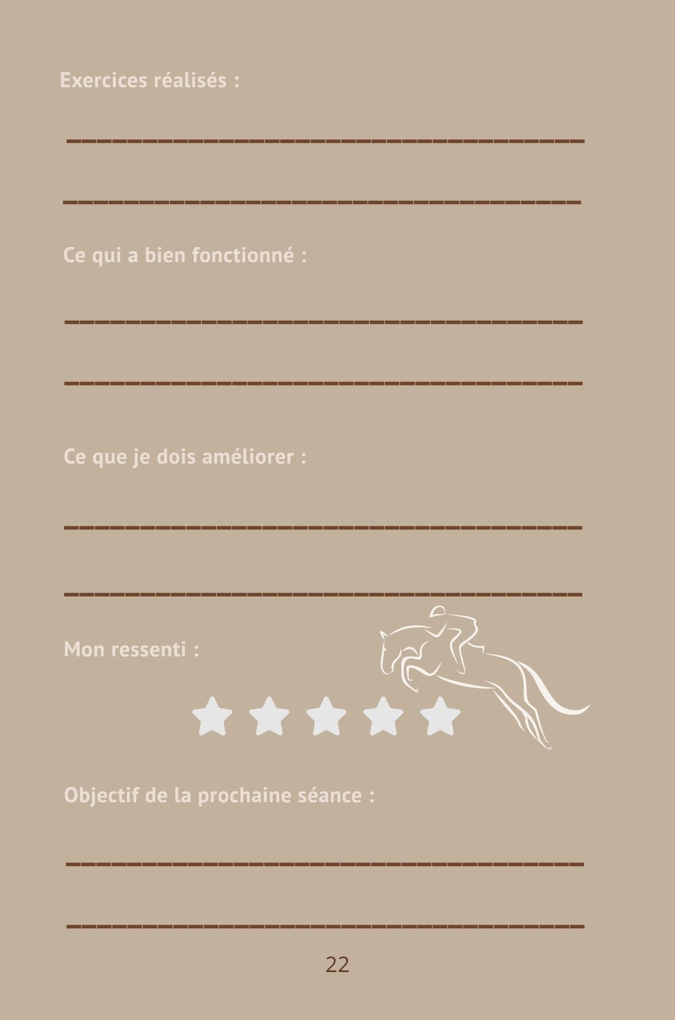 Mon Carnet d’Entraînement : Volume 1 - Club 4