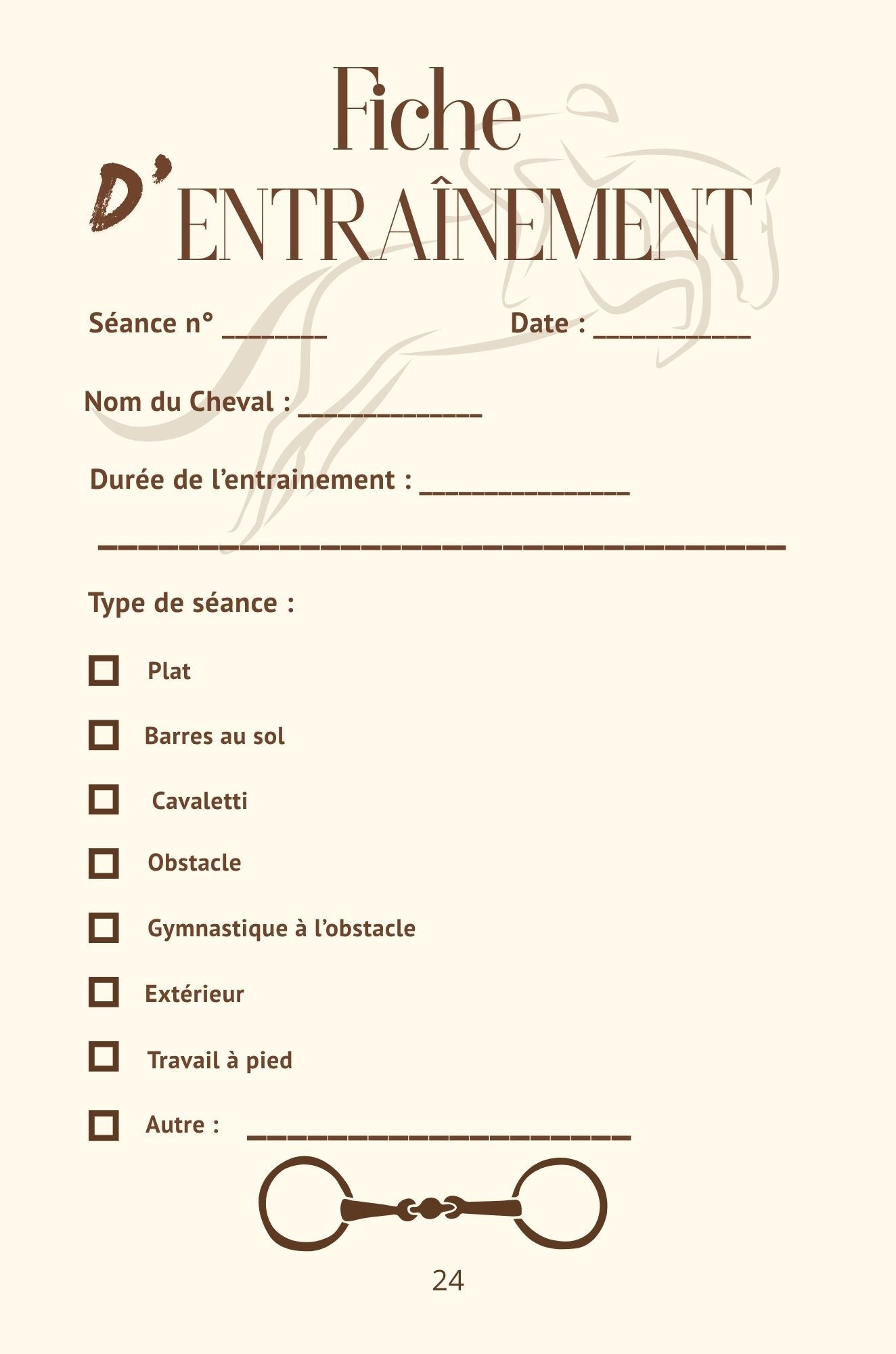 Mon Carnet d’Entraînement : Volume 1 - Club 4