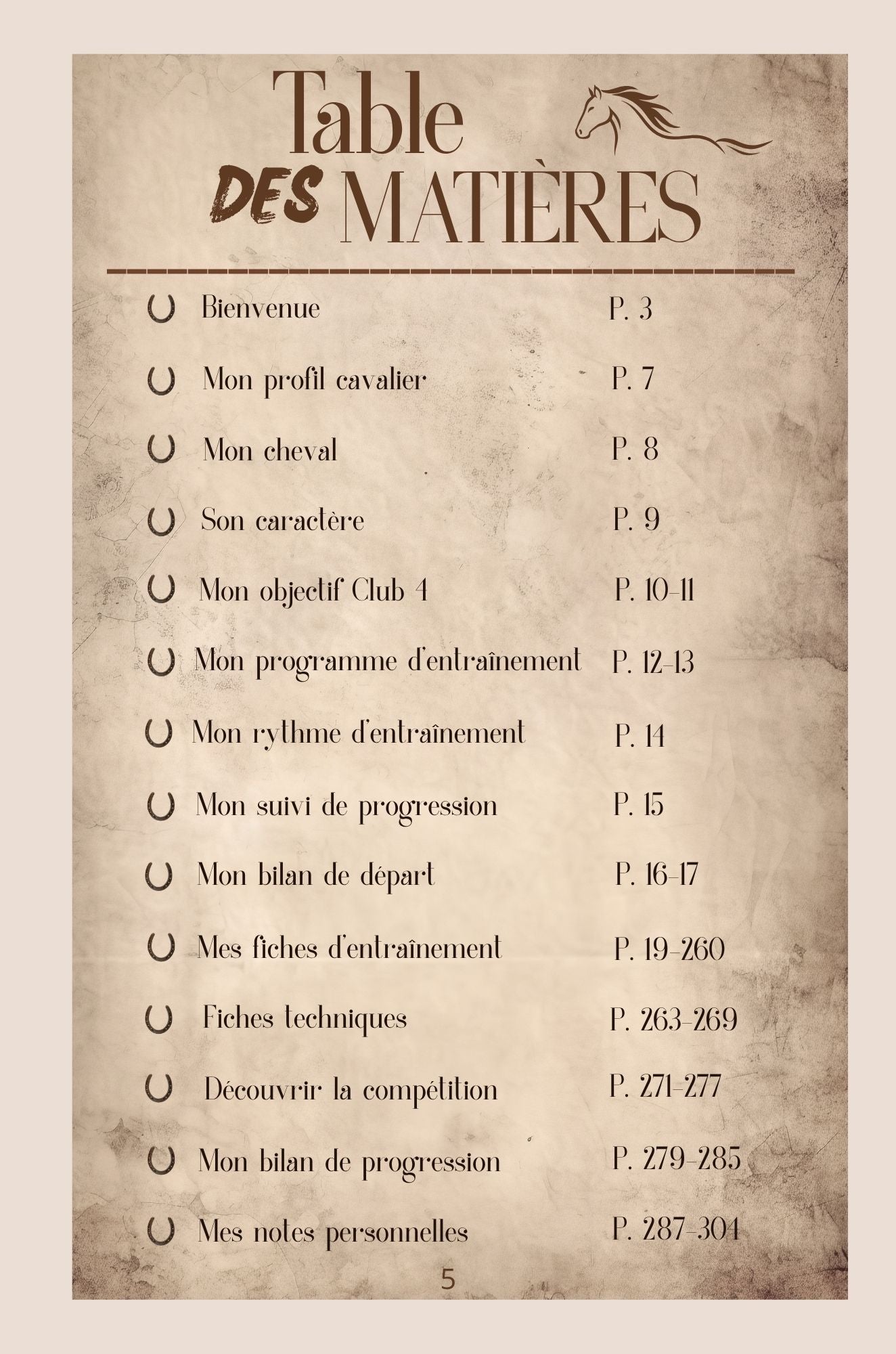 Mon Carnet d’Entraînement : Volume 1 - Club 4