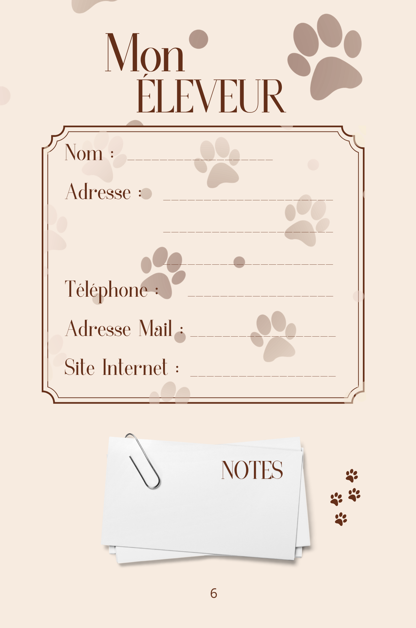 Mon Carnet de Santé : suivi complet pour mon chien