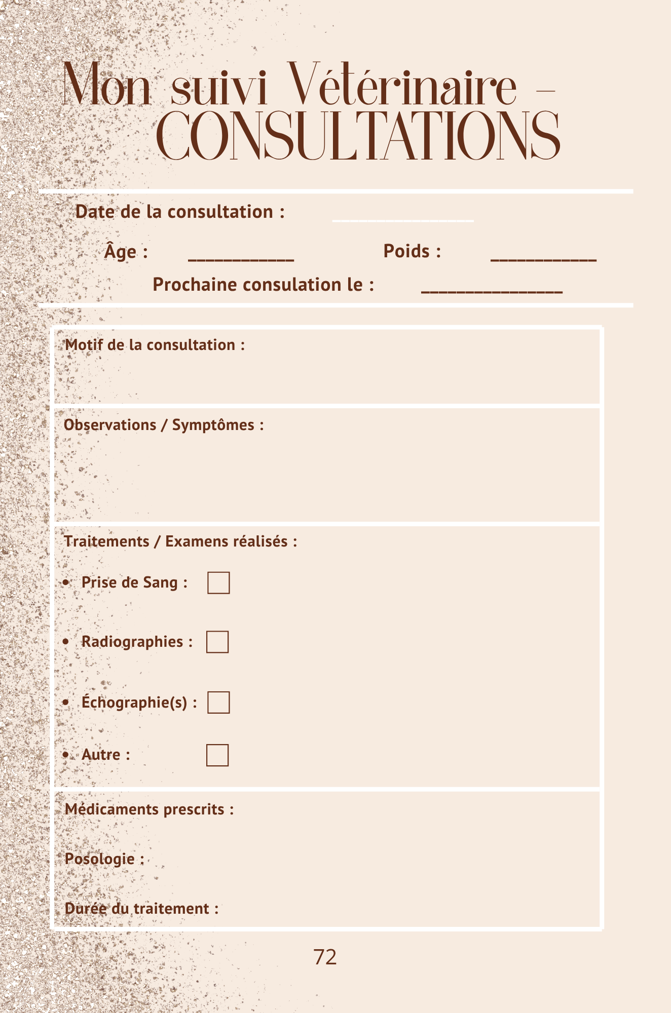 Mon Carnet de Santé : suivi complet pour mon chien