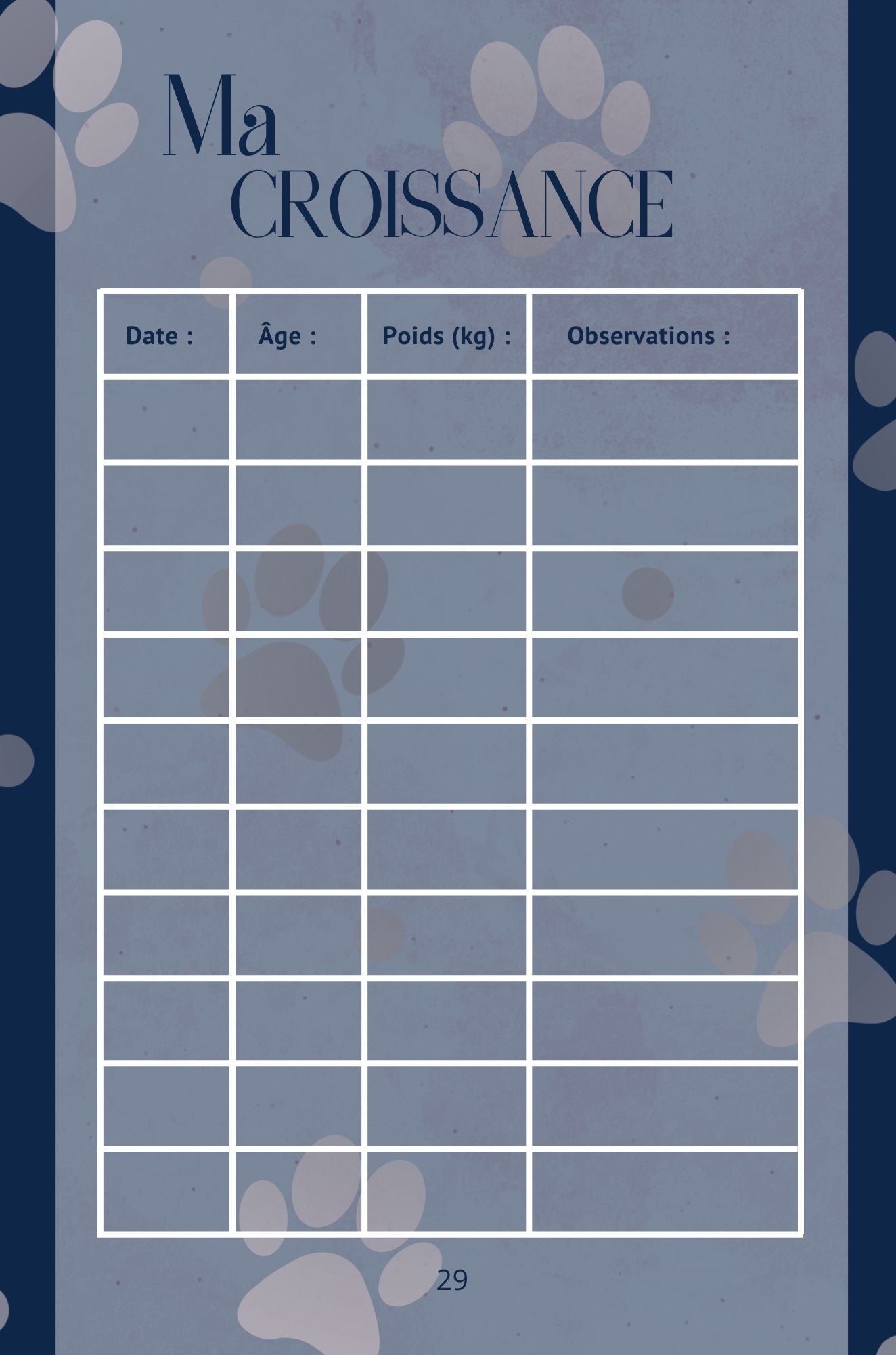 Mon Carnet de Santé : suivi complet pour mon chat