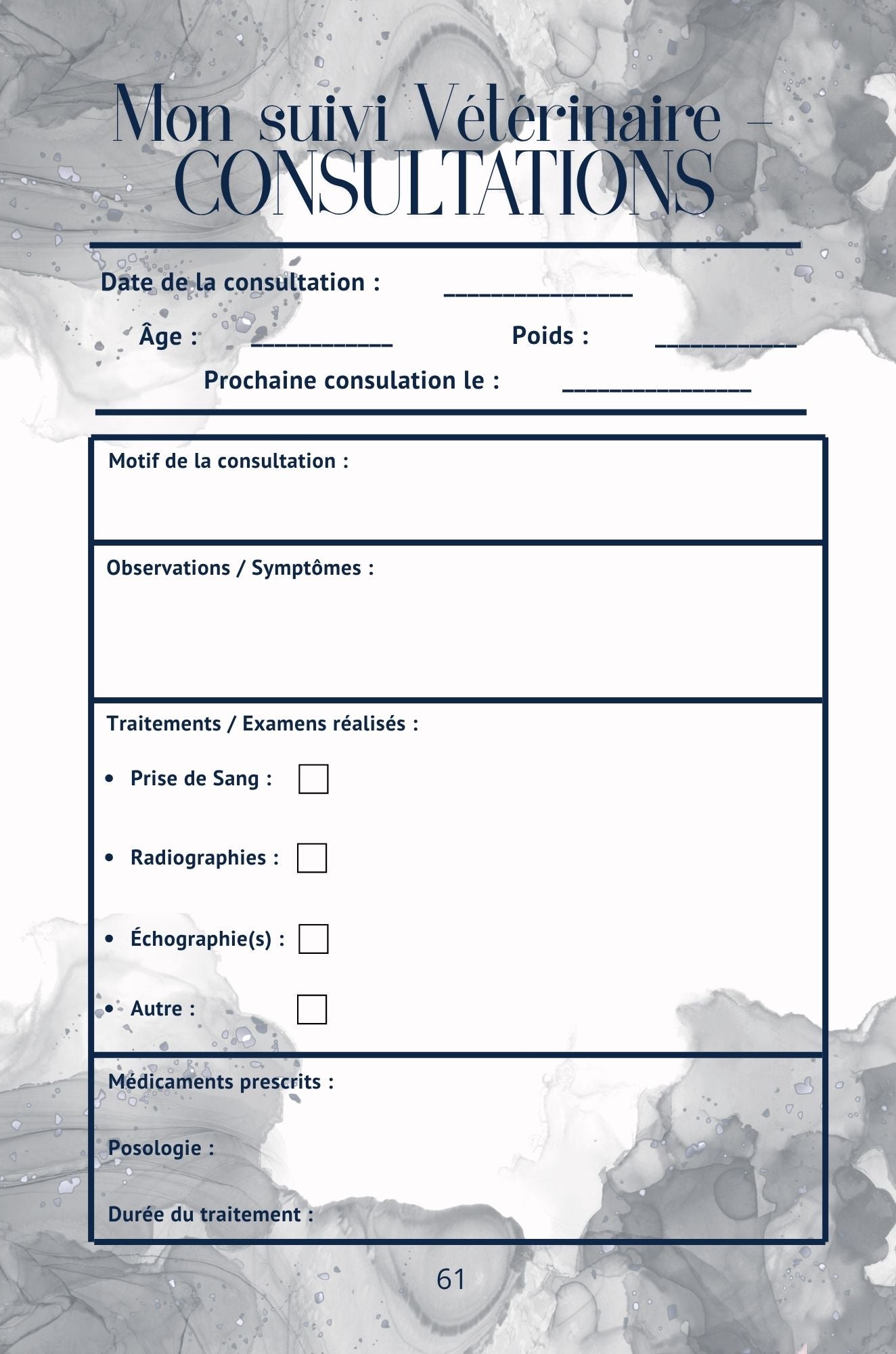 Mon Carnet de Santé : suivi complet pour mon chat