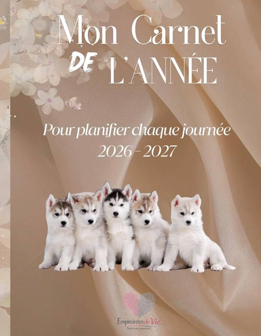 Mon Carnet de l'Année : planifier chaque journée 2026 - 2027 - Format A4 -