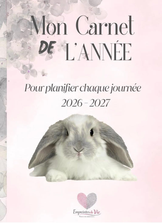 Mon Carnet de l'Année : planifier chaque journée 2026 - 2027 - Format A4 -